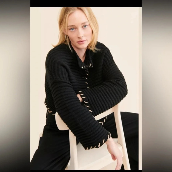 Saemdi Textured Knit Bell Sleeve Cardigan for free people - Picture 6 of 8